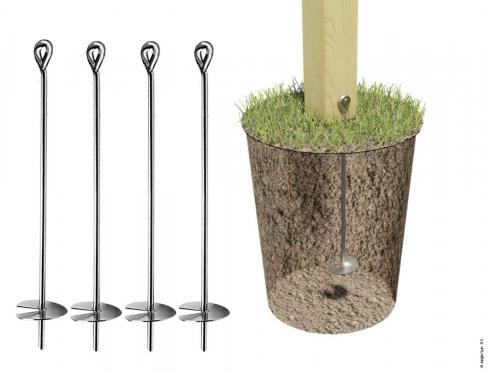 Ground anchor kit (4x)