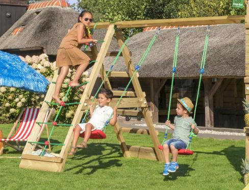Jungle Module | Columpios y extensión de red para parque infantil 220 cm extra