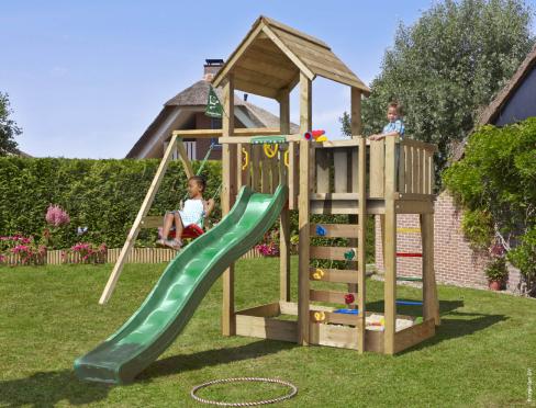Jungle Mansion | Parque infantil de madera con columpio