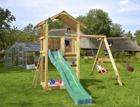 Jungle Sierra | Parque infantil de madera con columpio