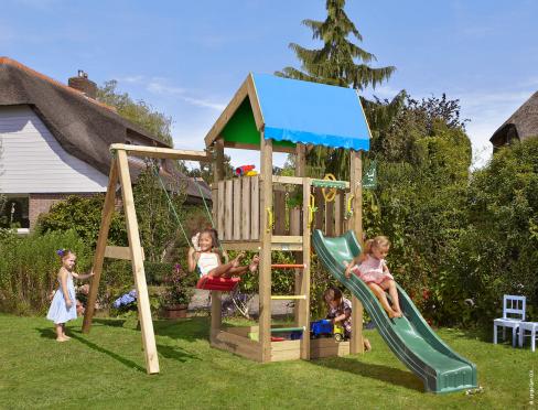 Jungle Home | Parque infantil de madera con columpio