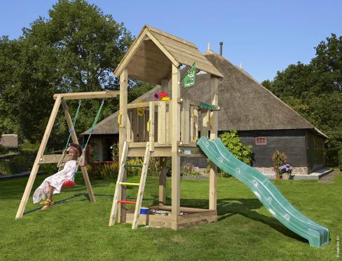 Jungle Club | Parque infantil de madera con columpio