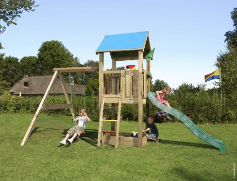 Jungle Castle | Parque infantil de madera con columpio