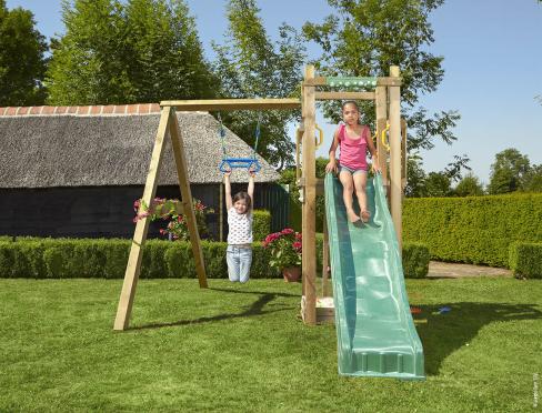 Jungle Tower | Parque infantil de madera con columpio