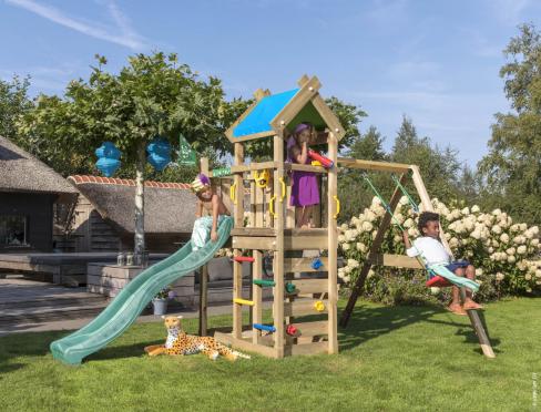 Jungle Nomad | Parque infantil de madera con columpio