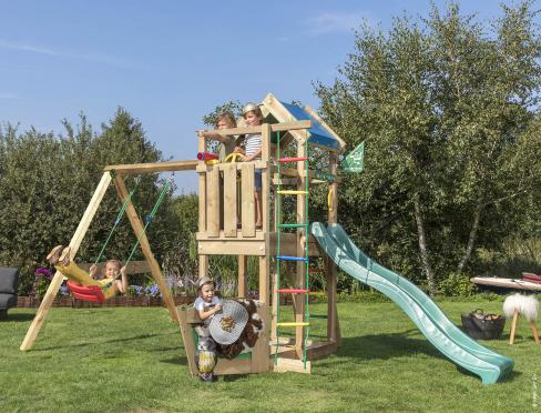 Jungle Viking | Parque infantil de madera con columpio