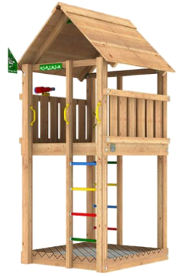 Parque Infantil en Madera - Jungle Cabin