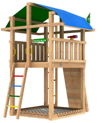 Parque Infantil de Madera - Jungle Fort